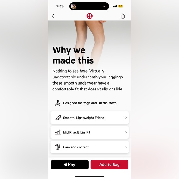 NWT Lululemon InvisiWear Mid-Rise Bikini Underwear - Picture 5 of 8